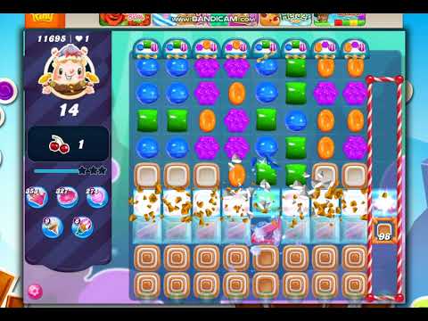 Candy Crush Saga Level 11695 - 21 Moves NO BOOSTERS