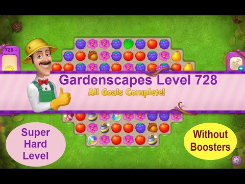 Gardenscapes Level 728 - No Boosters