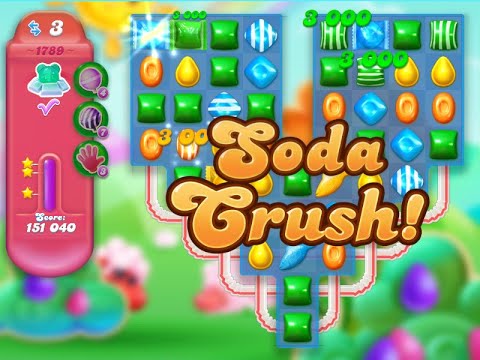 Candy Crush Soda Saga Level 1789 (3 stars, NO boosters)