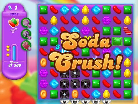 Candy Crush Soda Saga Level 1822 (3 stars, NO boosters)