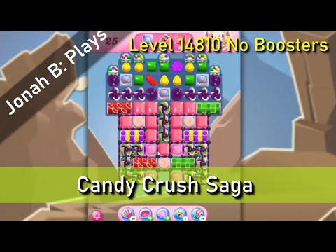 Candy Crush Saga Level 14810 No Boosters