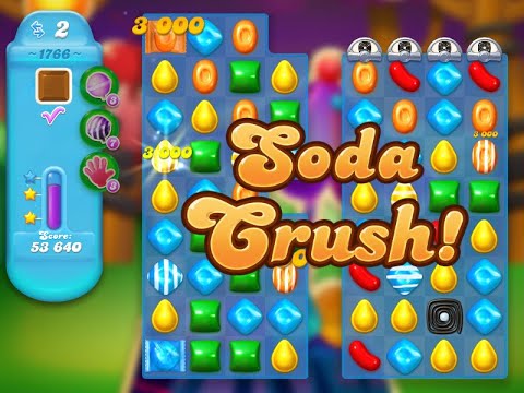 Candy Crush Soda Saga Level 1766 (3 stars, No boosters)