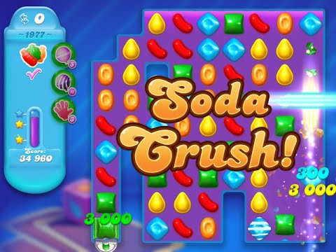 Candy Crush Soda Saga Level 1977 (3 stars, NO boosters)