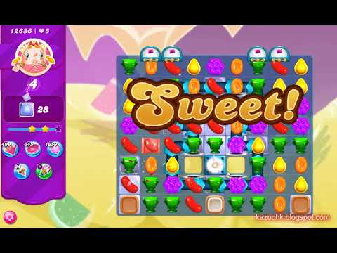 Candy Crush Saga Level 12636 (3 stars, No boosters, 2nd version)