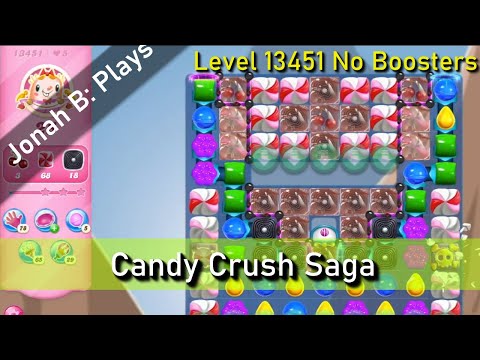 Candy Crush Saga Level 13451 No Boosters