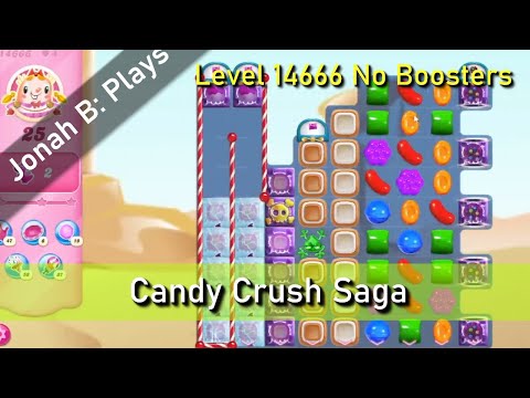 Candy Crush Saga Level 14666 No Boosters