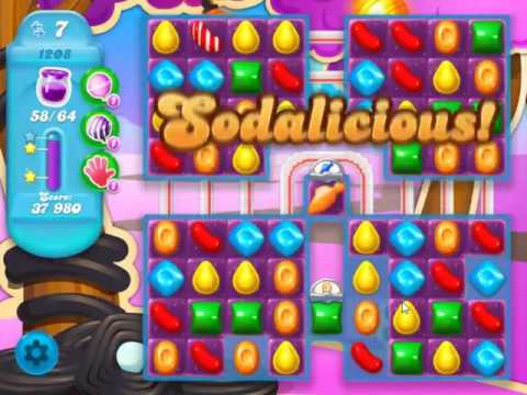 Candy Crush Soda Saga Level 1208 - NO BOOSTERS