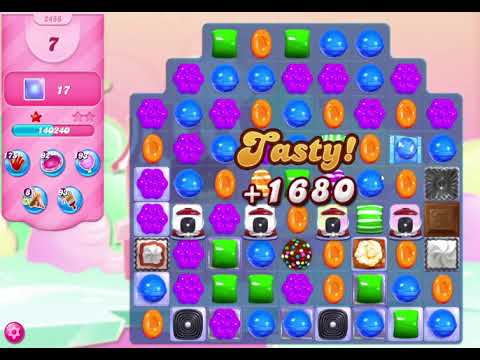 Candy Crush Saga Level 2456 NO BOOSTERS (new version) 18 MOVES