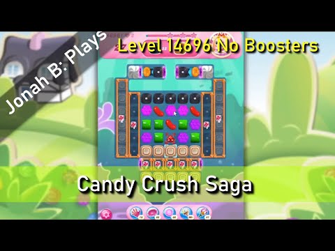 Candy Crush Saga Level 14696 No Boosters