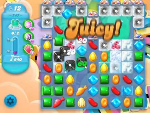 Candy Crush Soda Saga Level 747 - NO BOOSTERS