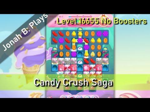 Candy Crush Saga Level 16655 No Boosters