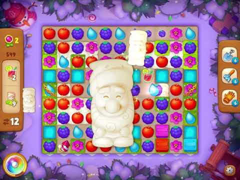 GardenScapes Level 549 no boosters (18 moves)