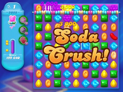 Candy Crush Soda Saga Level 2088 (3 stars, NO boosters)