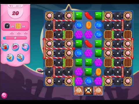 Candy Crush Saga Level 3877 NO BOOSTERS