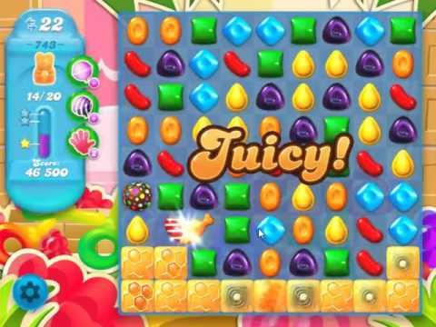 Candy Crush Soda Saga Level 743 - NO BOOSTERS