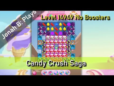 Candy Crush Saga Level 14949 No Boosters