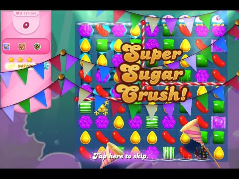 Candy Crush Saga Level 11101 (3 stars, No boosters)