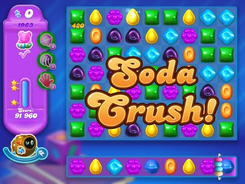 Candy Crush Soda Saga Level 1963 (3 stars, NO boosters)