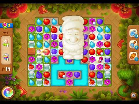 GardenScapes Level 945 no boosters (20 moves)