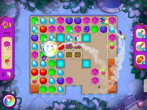 GardenScapes Level 740 no boosters (11 moves)