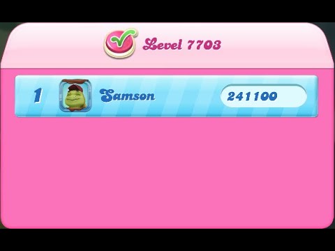 Candy Crush Saga Level 7703 NO BOOSTERS