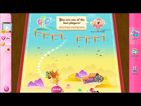 Candy Crush Saga LAST Level 8450 NO BOOSTERS