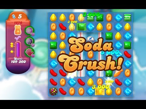 Candy Crush Soda Saga Level 1670 (3 stars, No boosters)