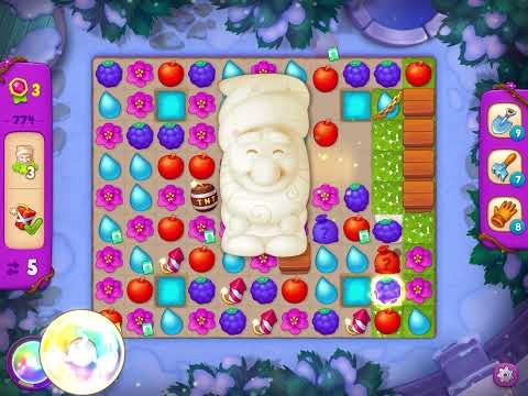 GardenScapes Level 774 no boosters (18 moves)