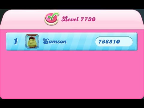 Candy Crush Saga Level 7730 NO BOOSTERS LAST LEVEL :)