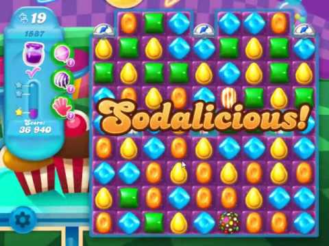 Candy Crush Soda Saga Level 1587 - NO BOOSTERS