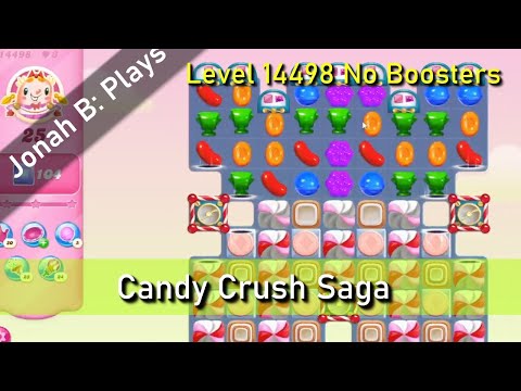 Candy Crush Saga Level 14498 No Boosters