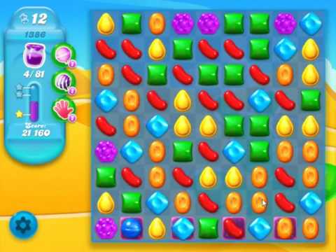 Candy Crush Soda Saga Level 1386 - NO BOOSTERS