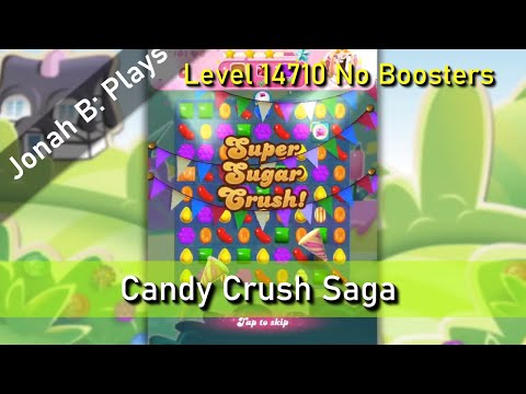 Candy Crush Saga Level 14710 No Boosters