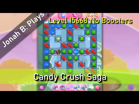 Candy Crush Saga Level 15668 No Boosters