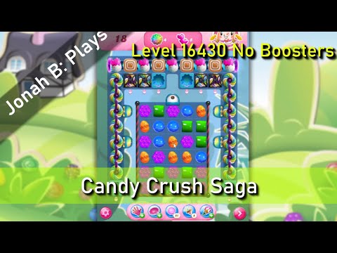 Candy Crush Saga Level 16430 No Boosters