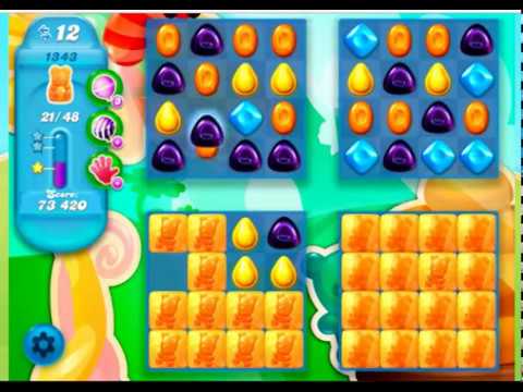 Candy Crush Soda Saga Level 1343 - NO BOOSTERS **