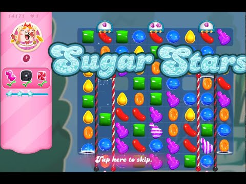 Candy Crush Saga Level 14171 (2nd version, Sugar stars, NO boosters)