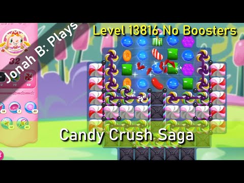 Candy Crush Saga Level 13816 No Boosters