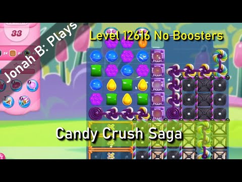 Candy Crush Saga Level 12616 No Boosters