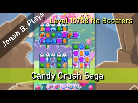 Candy Crush Saga Level 15758 No Boosters