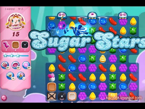 Candy Crush Saga Level 14098 (Sugar stars, No boosters)