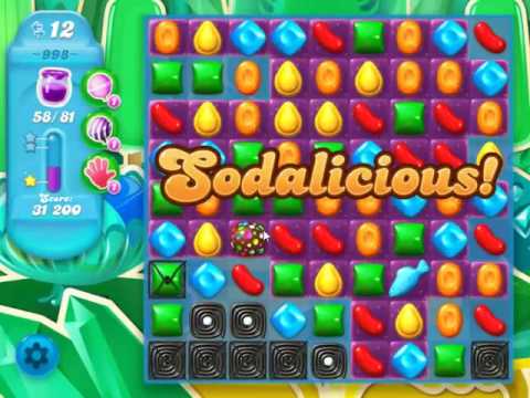 Candy Crush Soda Saga Level 998 - NO BOOSTERS