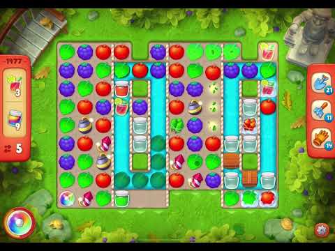 GardenScapes Level 1477 no boosters (14 moves)