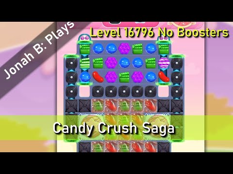 Candy Crush Saga Level 16796 No Boosters