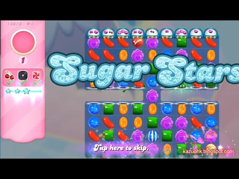 Candy Crush Saga Level 13076 (Sugar stars, NO boosters)