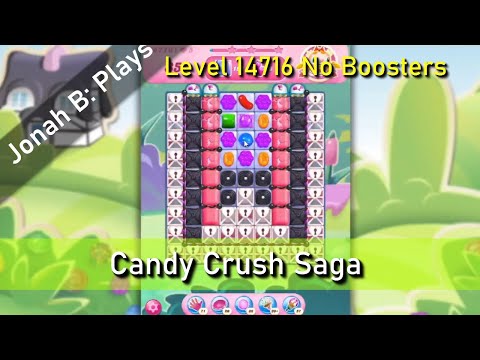 Candy Crush Saga Level 14716 No Boosters