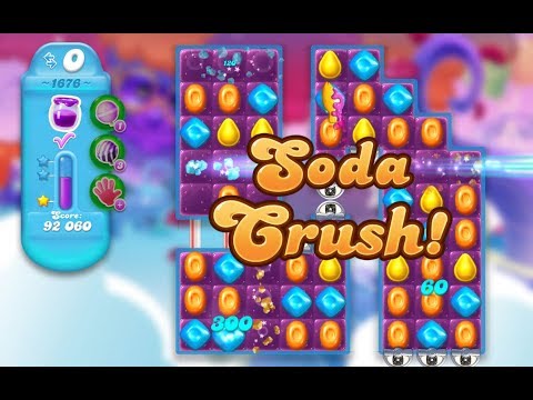 Candy Crush Soda Saga Level 1676 (No boosters)