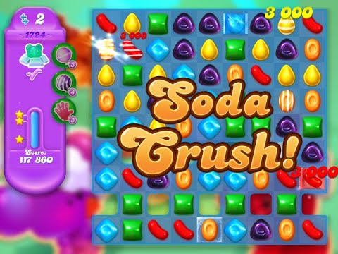 Candy Crush Soda Saga Level 1724 (3 stars, No boosters)