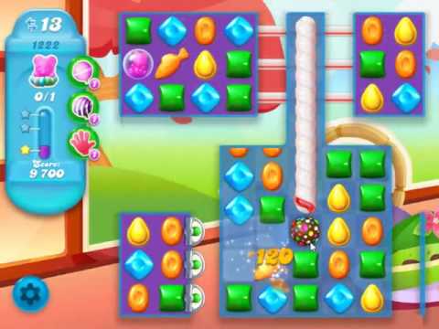 Candy Crush Soda Saga Level 1222 - NO BOOSTERS