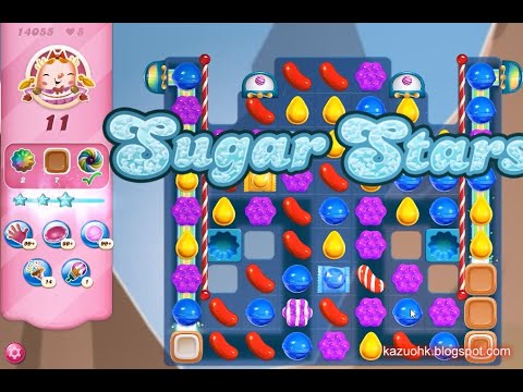 Candy Crush Saga Level 14055 (Sugar stars, No boosters)